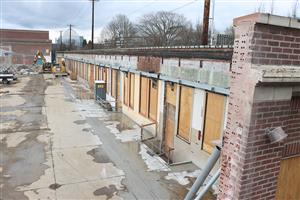 Demolition of the C wing Shop Building